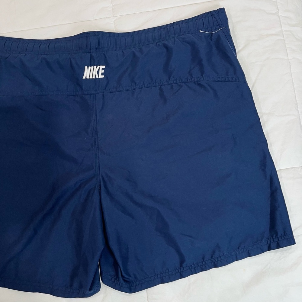 Nike• Mens Nike Swim Navy Blue Lined Swimtrunks Running Shorts 2XL - Picture 13 of 13